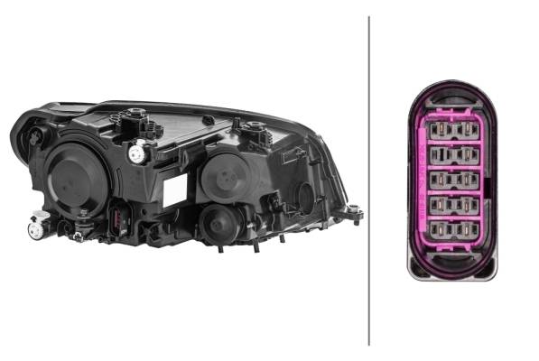 HELLA 1EA 012 286-051 FF/Halogen-Hauptscheinwerfer - links - für u.a. VW Caddy IV Box (Saa, Sah)