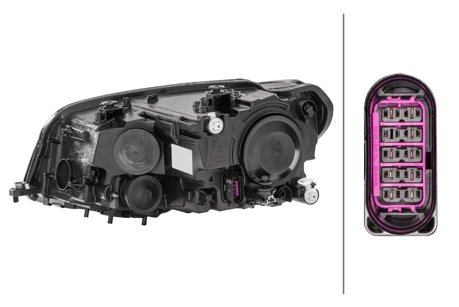 HELLA 1EA 012 286-061 FF/Halogen-Hauptscheinwerfer - rechts - für u.a. VW Caddy IV Box (Saa, Sah)
