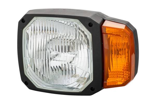 HELLA 1EA 328 450-011 Hauptscheinwerfer - 12V - Anbau - Lichtscheibenfarbe: gelb - Stecker: DEUTSCH
