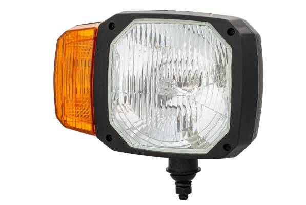 HELLA 1EA 328 450-521 Hauptscheinwerfer - 24V - Einbau - Lichtscheibenfarbe: gelb - Stecker: DEUTSCH