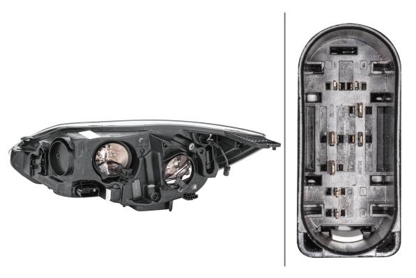 HELLA 1EA 354 994-021 Halogen-Hauptscheinwerfer - rechts - für u.a. Ford Focus III