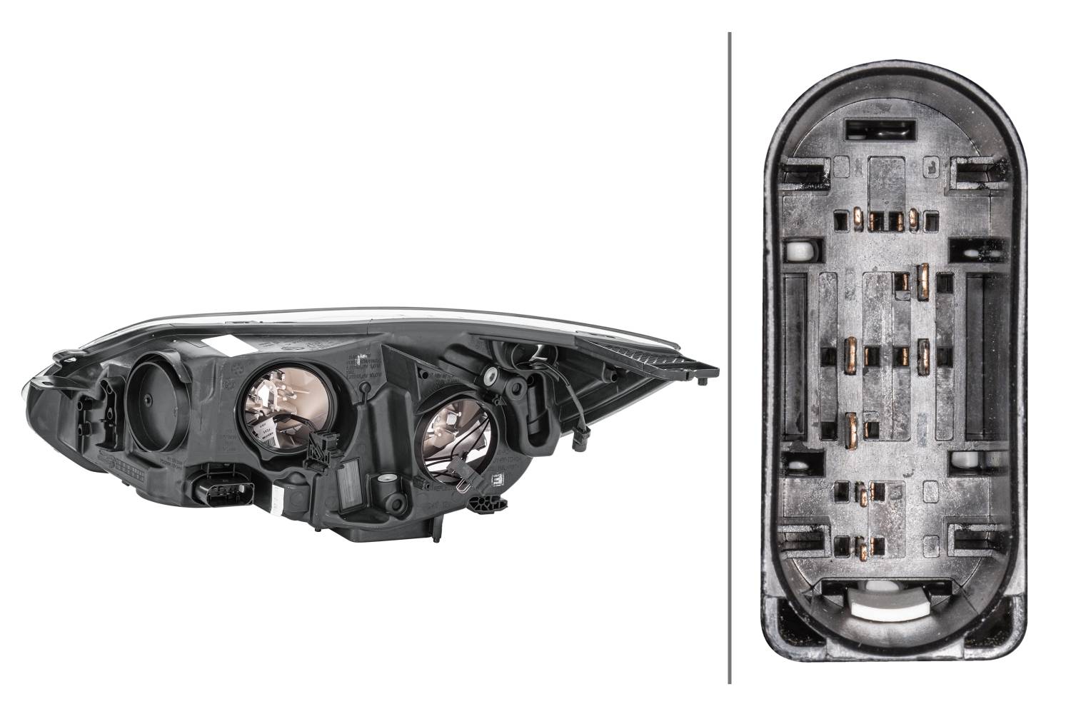 HELLA 1EA 354 994-021 Halogen-Hauptscheinwerfer - rechts - für u.a. Ford Focus III