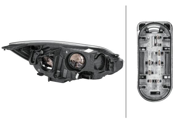 HELLA 1EA 354 994-031 Halogen-Hauptscheinwerfer - links - für u.a. Ford Focus Iii