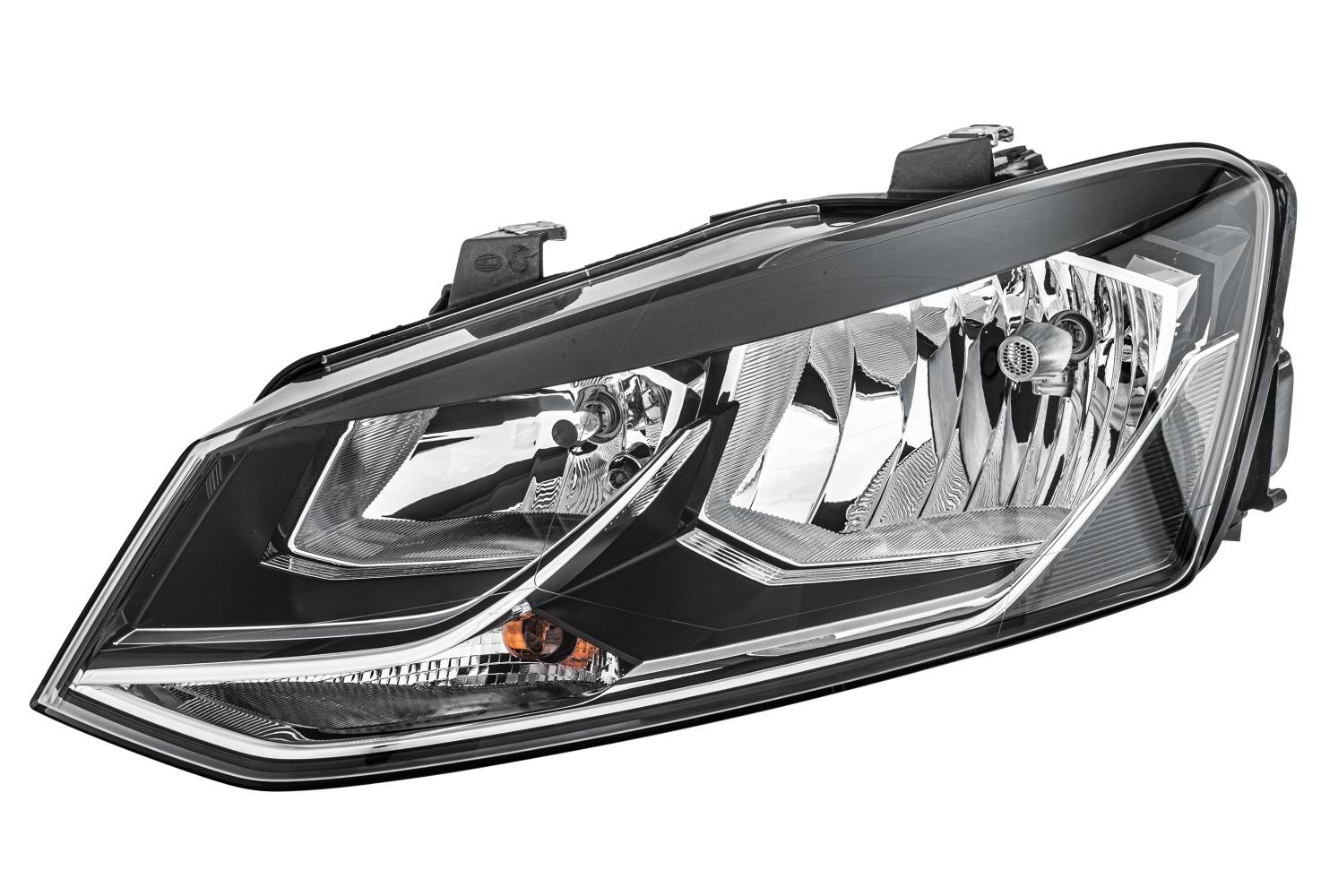 HELLA 1EB 012 034-011 FF/Halogen-Hauptscheinwerfer - links - für u.a. VW Polo (6R1, 6C1)