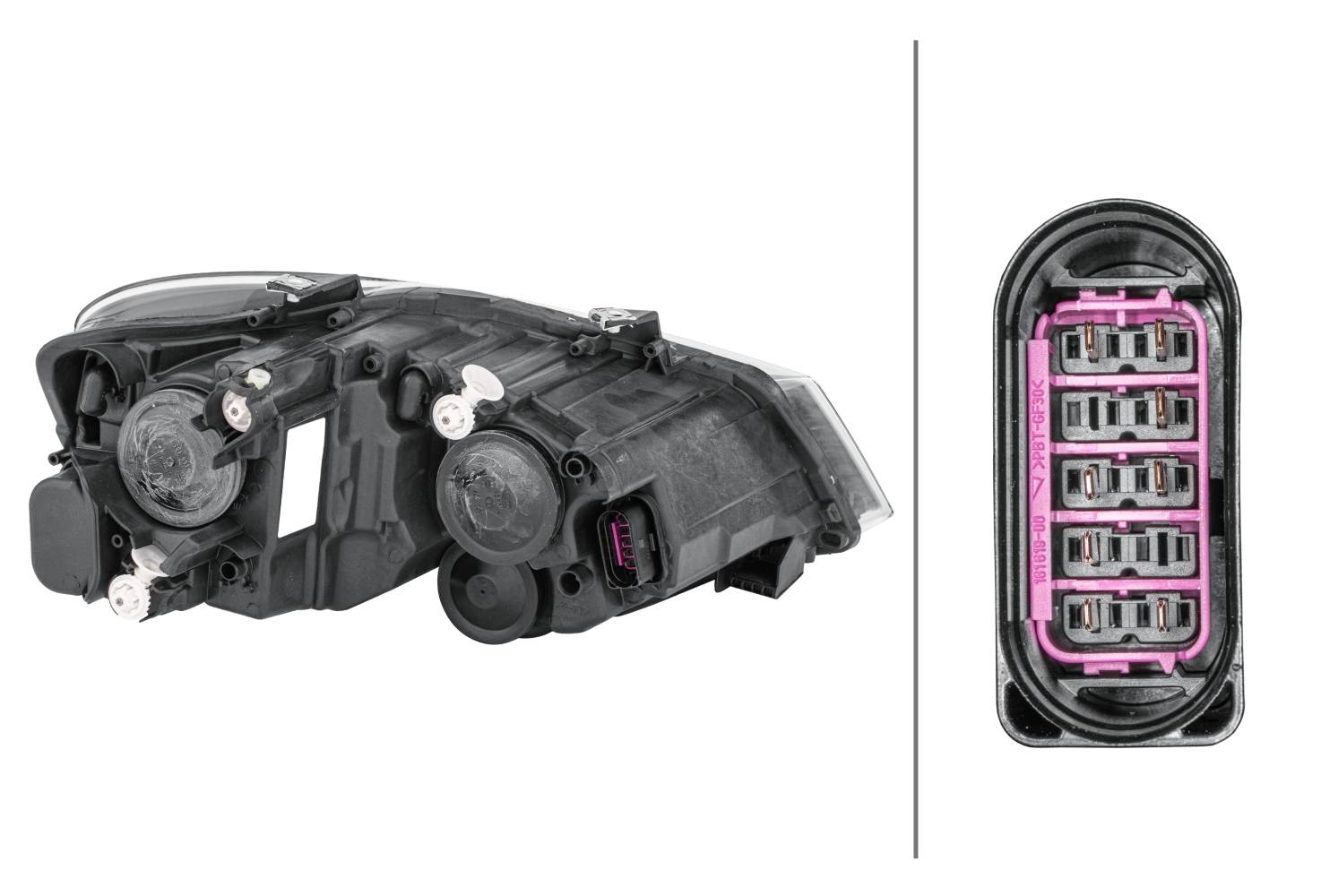 HELLA 1EB 012 034-051 FF/Halogen-Hauptscheinwerfer - links - für u.a. VW Polo (6R1, 6C1)