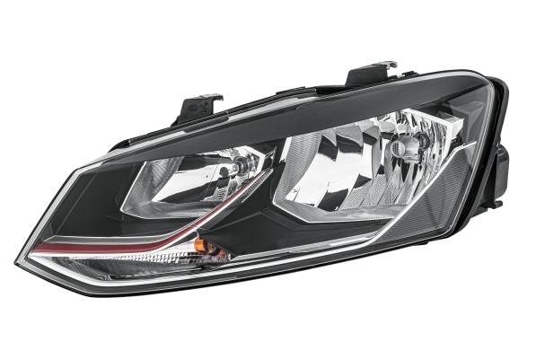HELLA 1EB 012 034-051 FF/Halogen-Hauptscheinwerfer - links - für u.a. VW Polo (6R1, 6C1)