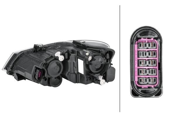 HELLA 1EB 012 034-061 FF/Halogen-Hauptscheinwerfer - rechts - für u.a. VW Polo (6R1, 6C1)