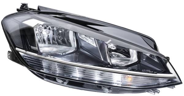 HELLA 1LB 013 924-041 FF/Halogen-Hauptscheinwerfer - rechts - für u.a. VW Golf VII (5G1, Bq1, Be1, B