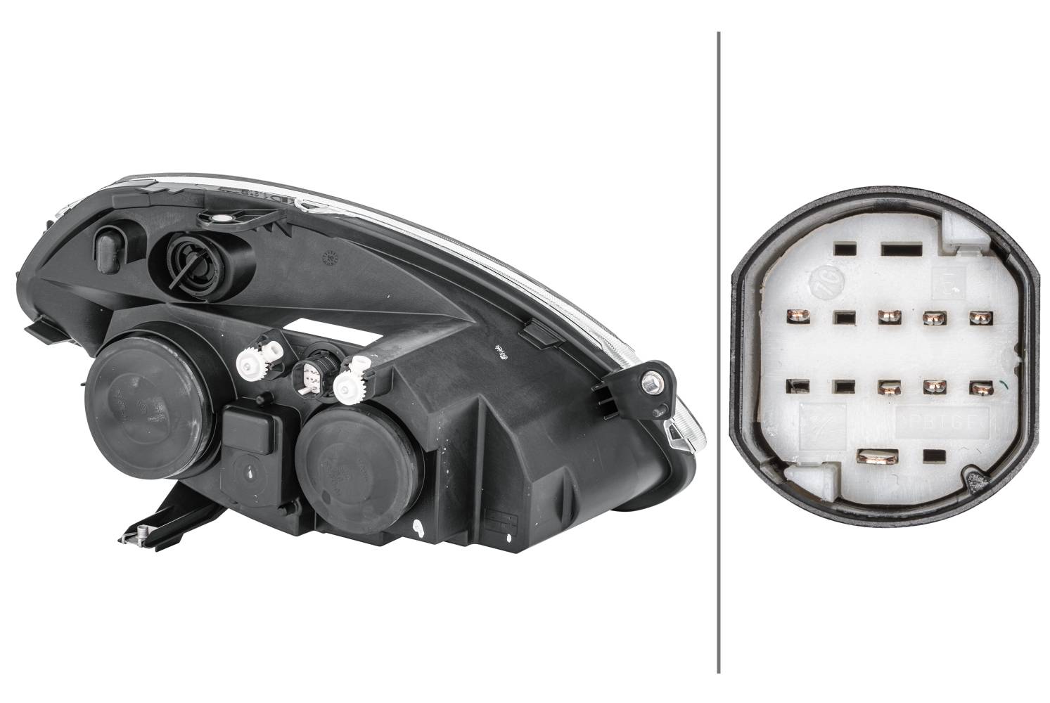 HELLA 1EB 270 521-231 Halogen-Hauptscheinwerfer - links - für u.a. Lancia Ypsilon (843_)