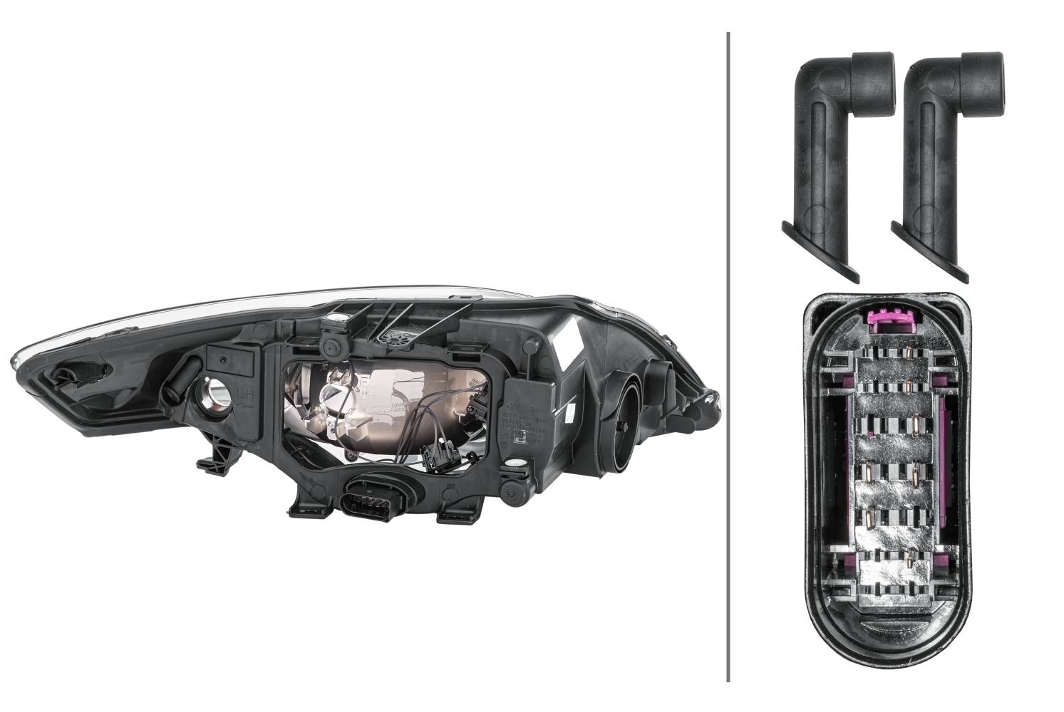 HELLA 1EB 354 996-011 Halogen-Hauptscheinwerfer - links - für u.a. Ford Mondeo IV Turnier (Ba7)