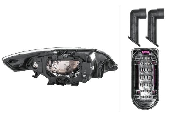 HELLA 1EB 354 996-011 Halogen-Hauptscheinwerfer - links - für u.a. Ford Mondeo IV Turnier (Ba7)