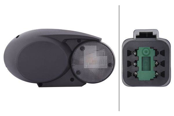 HELLA 1EB 996 167-041 Halogen-Hauptscheinwerfer - Combi 120 - 12/24V - Referenzzahl: 12.5 - Anbau/Ei