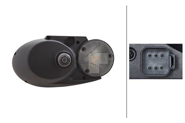 HELLA 1EB 996 167-187 Halogen-Hauptscheinwerfer - Combi 120 - 12/24V - Referenzzahl: 12.5 - Anbau/Ei