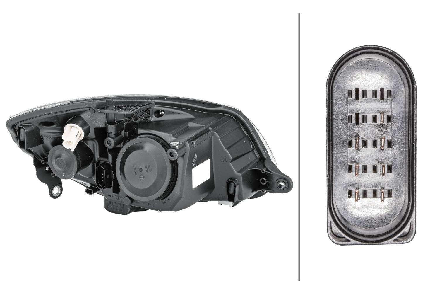HELLA 1ED 247 025-211 Einfachscheinwerfer/FF/Halogen-Hauptscheinwerfer - links - für u.a. Skoda Fabi