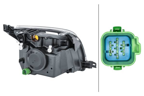 HELLA 1ED 247 026-251 Halogen-Hauptscheinwerfer - links - für u.a. Ford Fusion (Ju_)