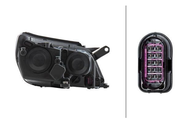 HELLA 1ED 247 038-211 FF/Halogen-Hauptscheinwerfer - links - für u.a. VW (SVW) Tiguan (591, 592)