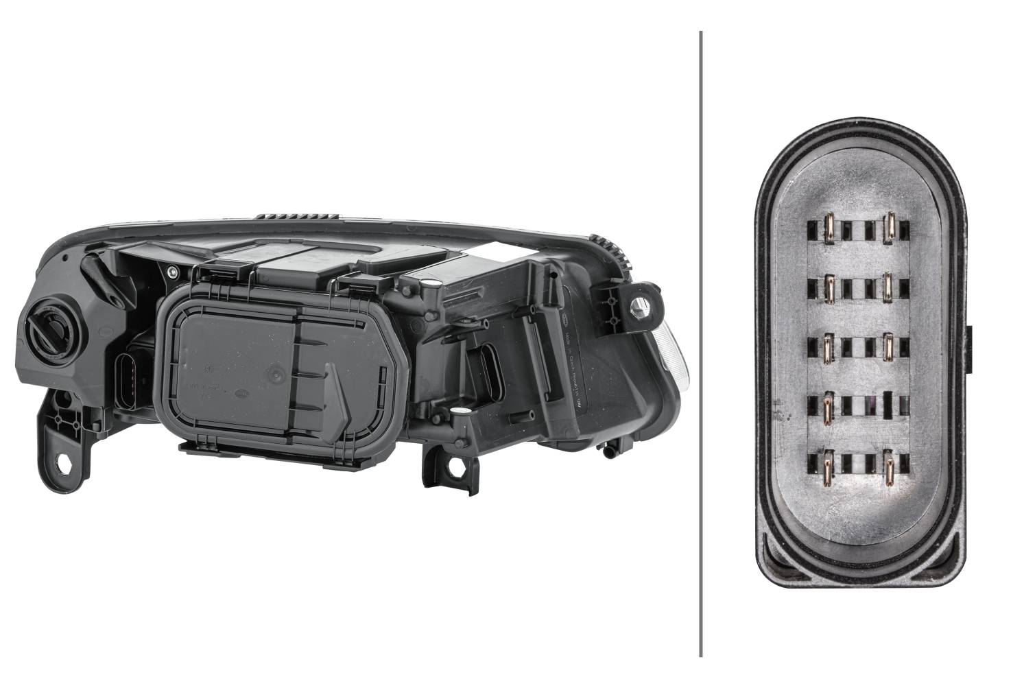 HELLA 1EE 008 880-011 Halogen-Hauptscheinwerfer - links - für u.a. Audi (Faw) A6L (C6, 4Z8)