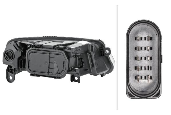 HELLA 1EE 008 880-011 Halogen-Hauptscheinwerfer - links - für u.a. Audi (Faw) A6L (C6, 4Z8)