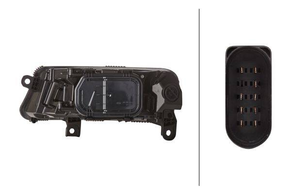 HELLA 1EE 008 880-021 Halogen-Hauptscheinwerfer - rechts - für u.a. Audi (Faw) A6L (C6, 4Z8)