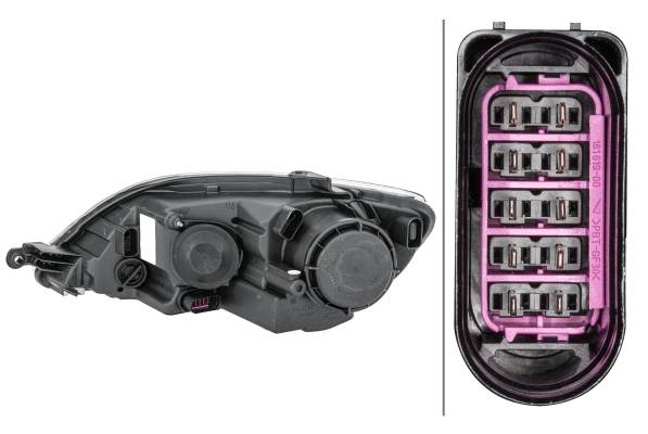 HELLA 1EE 009 948-061 FF/Halogen-Hauptscheinwerfer - rechts - für u.a. VW Golf Plus (5M1, 521)