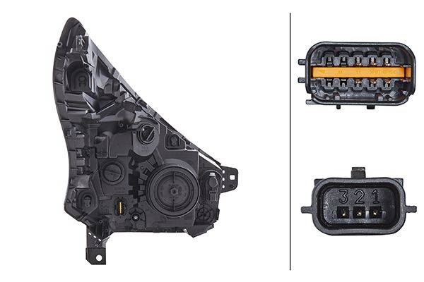 HELLA 1EE 011 410-411 FF/Halogen-Hauptscheinwerfer - links - für u.a. Renault Trafic III Box (Fg_)
