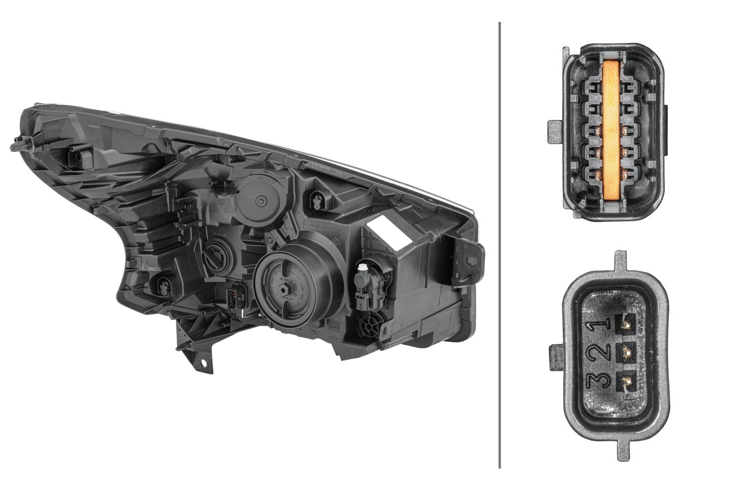 HELLA 1EE 011 565-151 FF/Halogen-Hauptscheinwerfer - links - für u.a. Opel Vivaro B Platform/Chassis