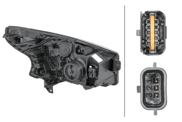 HELLA 1EE 011 565-151 FF/Halogen-Hauptscheinwerfer - links - für u.a. Opel Vivaro B Platform/Chassis