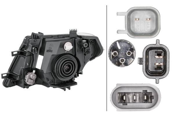 HELLA 1EE 238 055-021 Halogen-Hauptscheinwerfer - rechts - für u.a. Nissan Pathfinder III (R51)