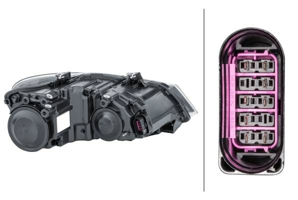 HELLA 1EE 247 051-011 Halogen-Hauptscheinwerfer - links - für u.a. VW Polo (6R1, 6C1)