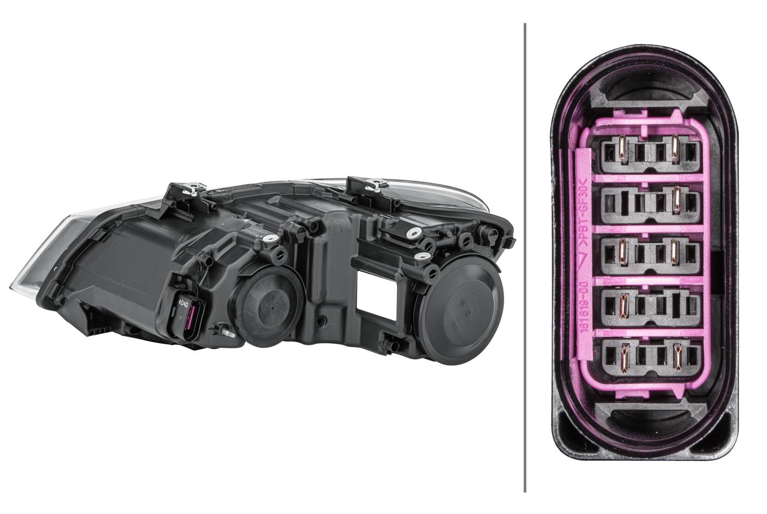 HELLA 1EE 247 051-021 Halogen-Hauptscheinwerfer - rechts - für u.a. VW Polo (6R1, 6C1)