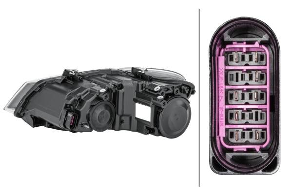 HELLA 1EE 247 051-021 Halogen-Hauptscheinwerfer - rechts - für u.a. VW Polo (6R1, 6C1)