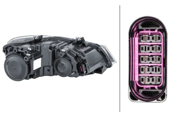 HELLA 1EE 247 051-091 FF/Halogen-Hauptscheinwerfer - links - für u.a. VW Polo (6R1, 6C1)