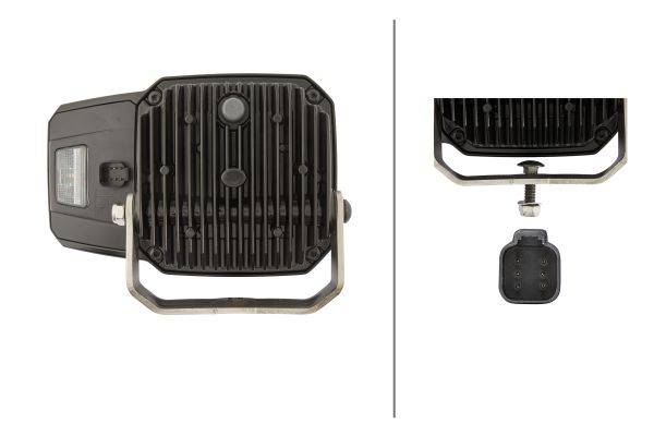 HELLA 1EE 996 374-011 LED-Hauptscheinwerfer - C140 - 12/24V - Anbau - links