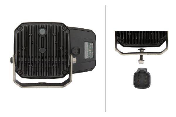 HELLA 1EE 996 374-021 LED-Hauptscheinwerfer - C140 - 12/24V - Anbau - rechts