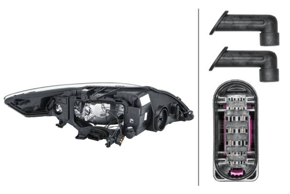 HELLA 1EF 010 541-011 Halogen-Hauptscheinwerfer - links - für u.a. Ford Mondeo IV Turnier (Ba7)