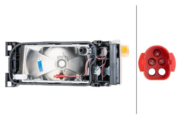 HELLA 1EG 007 150-101 Halogen-Hauptscheinwerfer - rechts