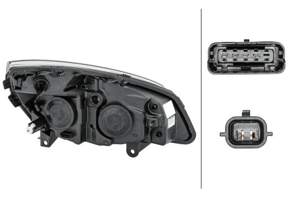 HELLA 1EG 008 862-171 Halogen-Hauptscheinwerfer - links - für u.a. Renault Scénic II (Jm0/1_)