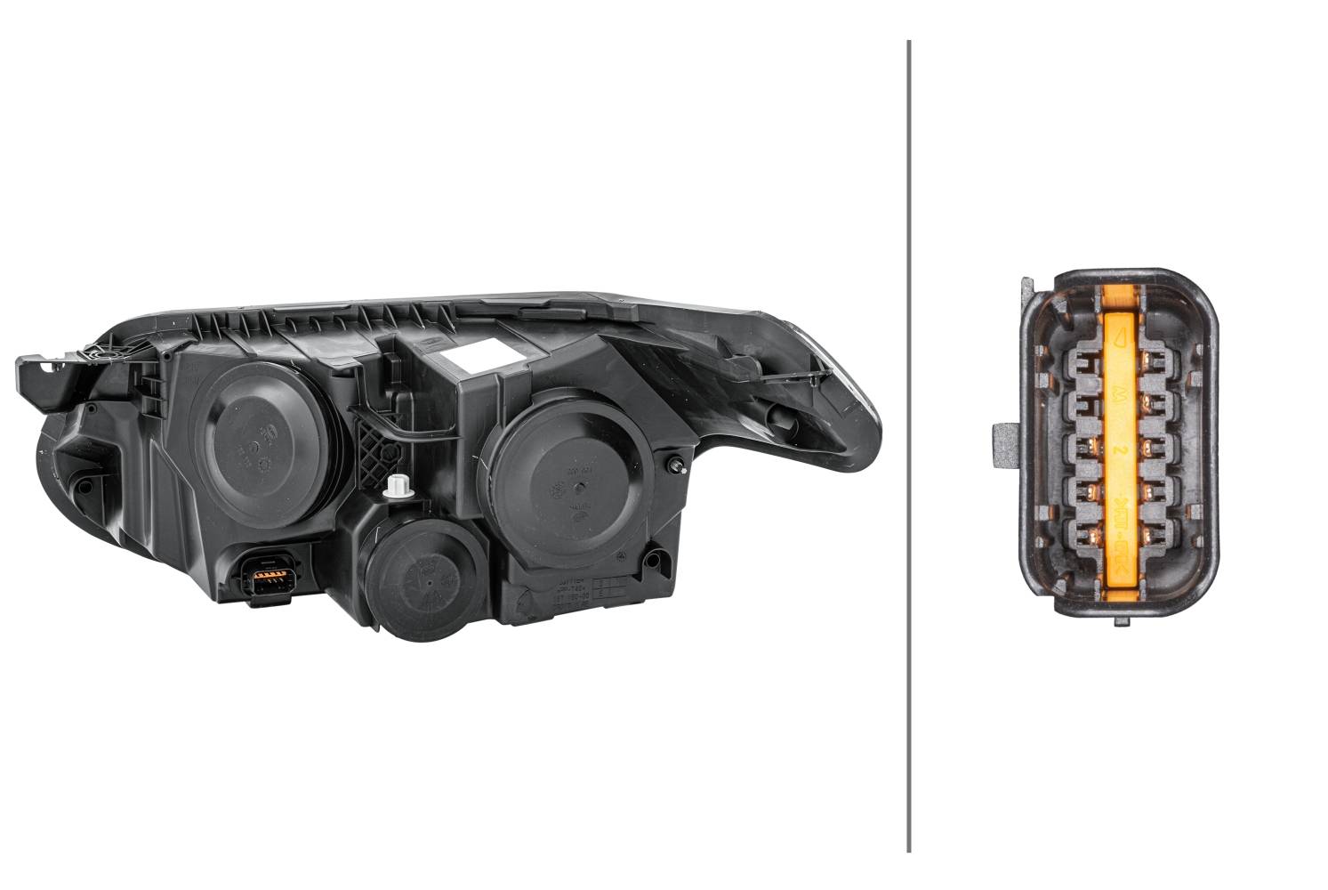 HELLA 1EG 009 767-021 FF/Halogen-Hauptscheinwerfer - rechts - für u.a. Citroën C3 Picasso (Sh_)