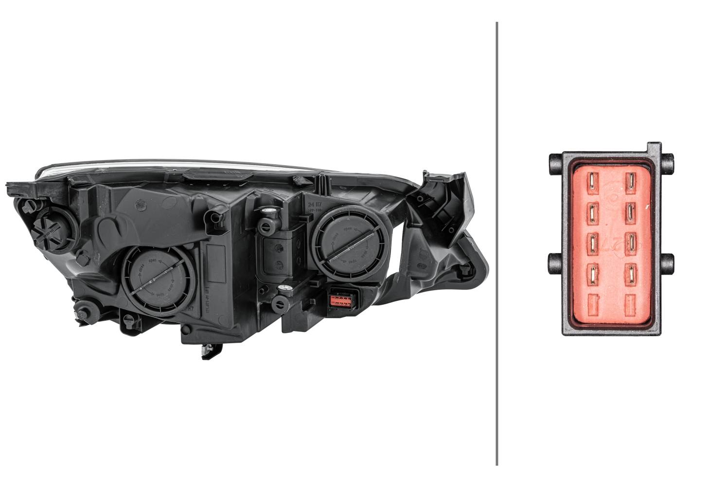 HELLA 1EG 010 011-311 FF/Halogen-Hauptscheinwerfer - links - für u.a. Opel Astra J (P10)