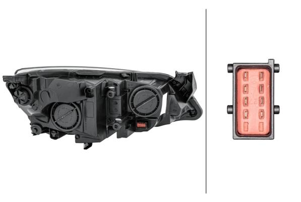 HELLA 1EG 010 011-311 FF/Halogen-Hauptscheinwerfer - links - für u.a. Opel Astra J (P10)