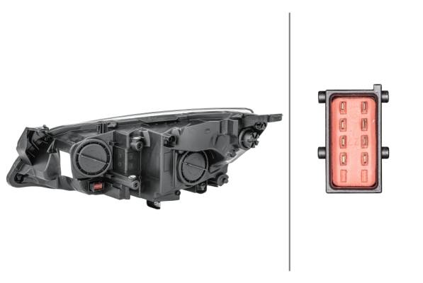 HELLA 1EG 010 011-321 FF/Halogen-Hauptscheinwerfer - rechts - für u.a. Opel Astra J (P10)
