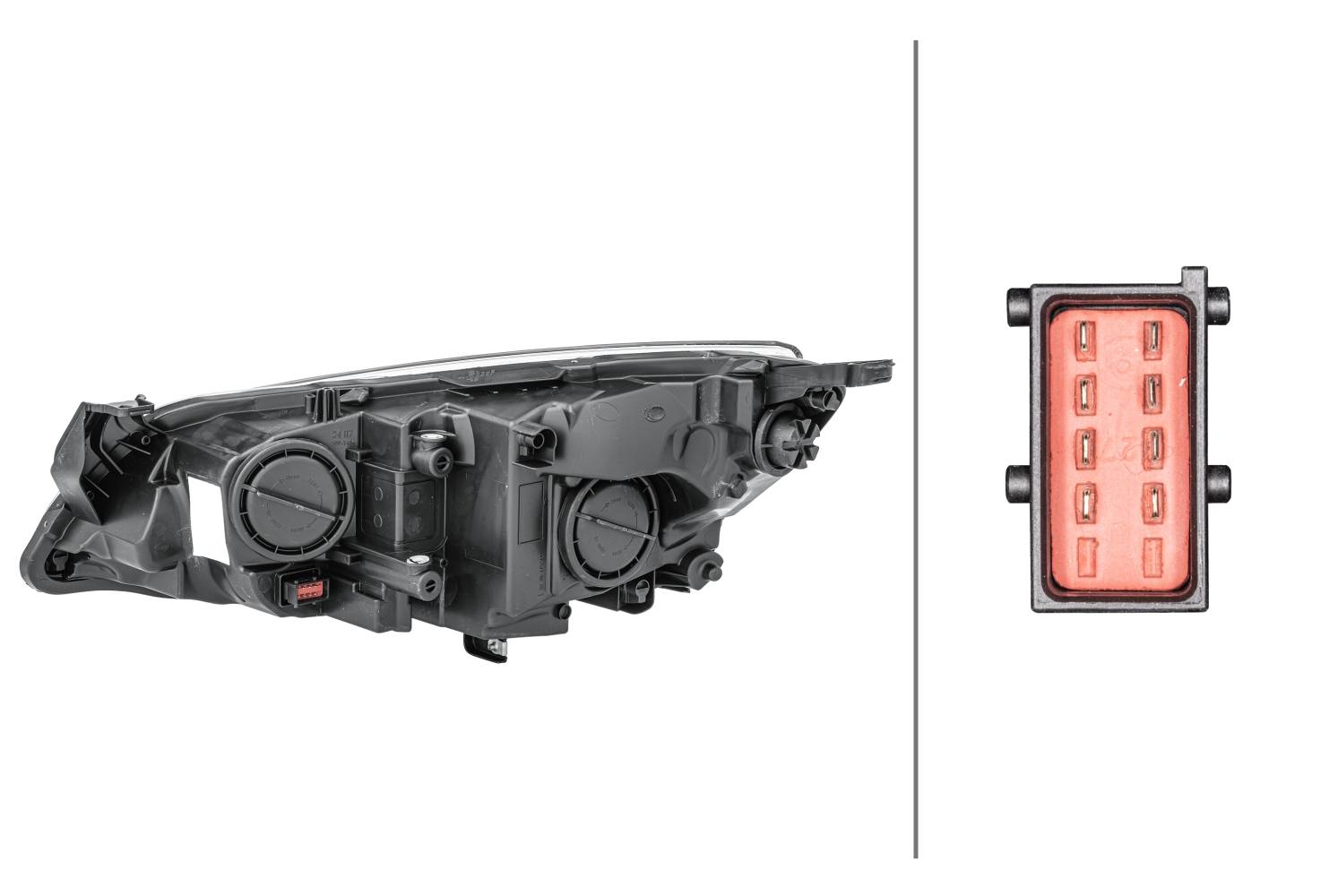 HELLA 1EG 010 011-321 FF/Halogen-Hauptscheinwerfer - rechts - für u.a. Opel Astra J (P10)
