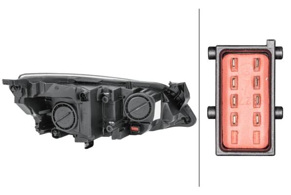 HELLA 1EG 010 011-351 FF/Halogen-Hauptscheinwerfer - links - für u.a. Opel Astra J (P10)