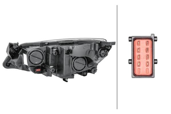 HELLA 1EG 010 011-621 FF/Halogen-Hauptscheinwerfer - rechts - für u.a. Opel Astra J (P10)