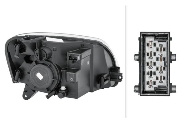 HELLA 1EG 010 196-011 Halogen-Hauptscheinwerfer - links - für u.a. Peugeot Partner Box (5_, G_)