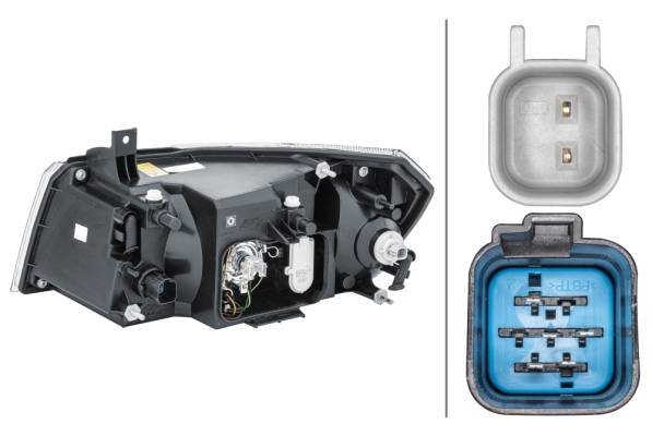 HELLA 1EG 354 024-121 Halogen-Hauptscheinwerfer - rechts - für u.a. Ford Transit Box (Fa_ _)