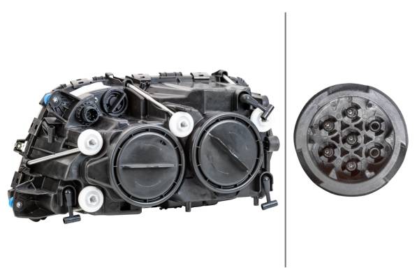 HELLA 1EH 009 513-021 FF/Halogen-Hauptscheinwerfer - rechts - für u.a. MB Actros MP3