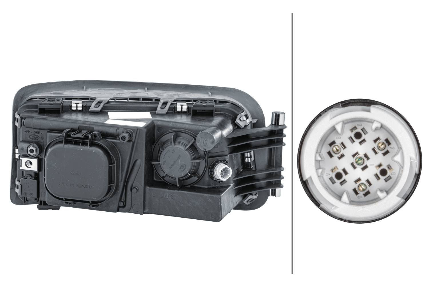 HELLA 1EH 354 984-011 Halogen-Hauptscheinwerfer - links