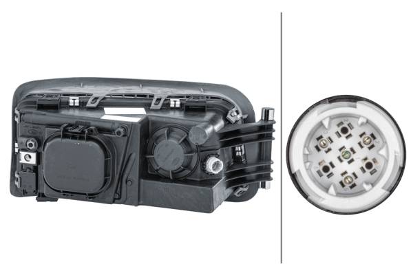 HELLA 1EH 354 984-011 Halogen-Hauptscheinwerfer - links