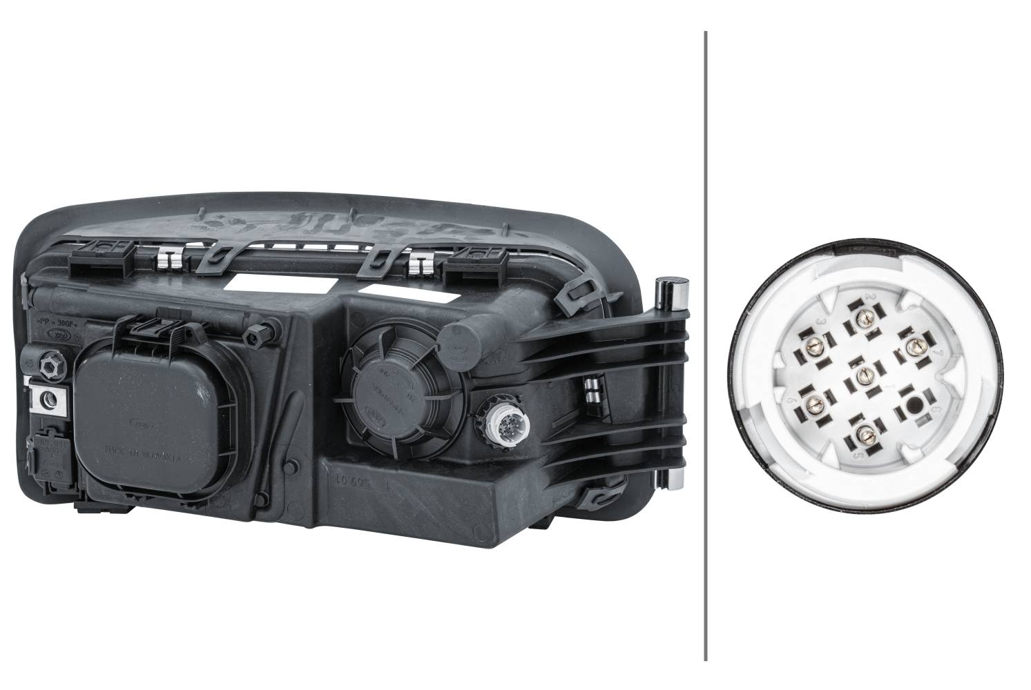 HELLA 1EH 354 984-031 Halogen-Hauptscheinwerfer - links